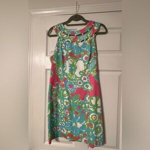Lily Dress in Pink, Blue, and Green